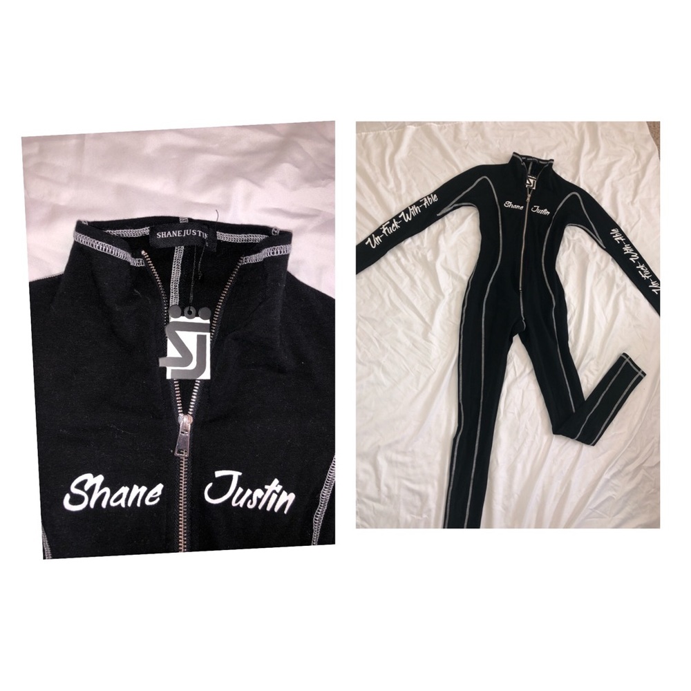 SHANE JUSTIN BLACK JUMPSUIT